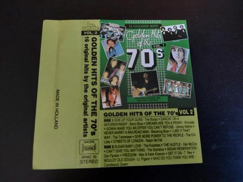 GOLDEN HITS OF THE 70'S VOL.2 (CASSETTEBANDJE), Cd's en Dvd's, Cassettebandjes, Zo goed als nieuw, Origineel, Pop, 1 bandje, Ophalen of Verzenden