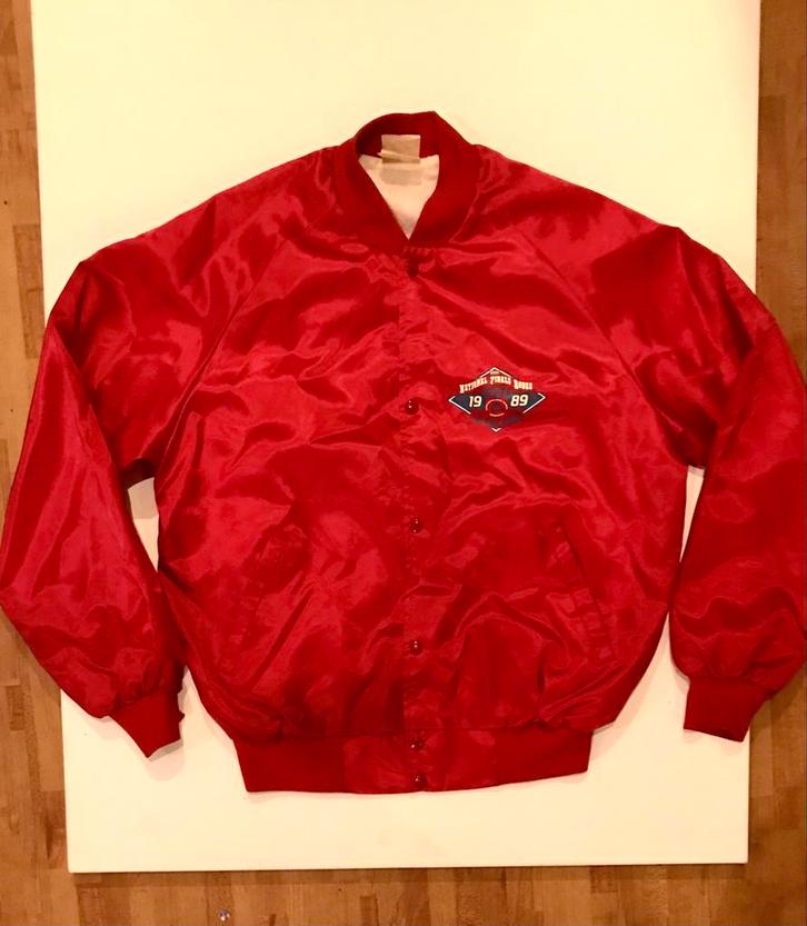 Vintage USA Sportjack Nat.Rodeo Kampioen 1989, Kleding | Heren, Jassen | Zomer, Gedragen, Maat 52/54 (L), Rood, Verzenden