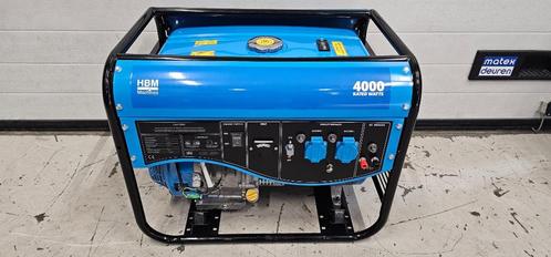 HBM 4500 Watt Generator - Aggregaat - 389 CC - 230V / 12 V., Doe-het-zelf en Verbouw, Aggregaten, Zo goed als nieuw, Benzine, Minder dan 5 kVA