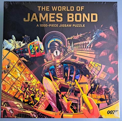 Nieuw: Puzzel 1000 stukjes The world of James Bond 007, Hobby en Vrije tijd, Denksport en Puzzels, Nieuw, Legpuzzel, 500 t/m 1500 stukjes