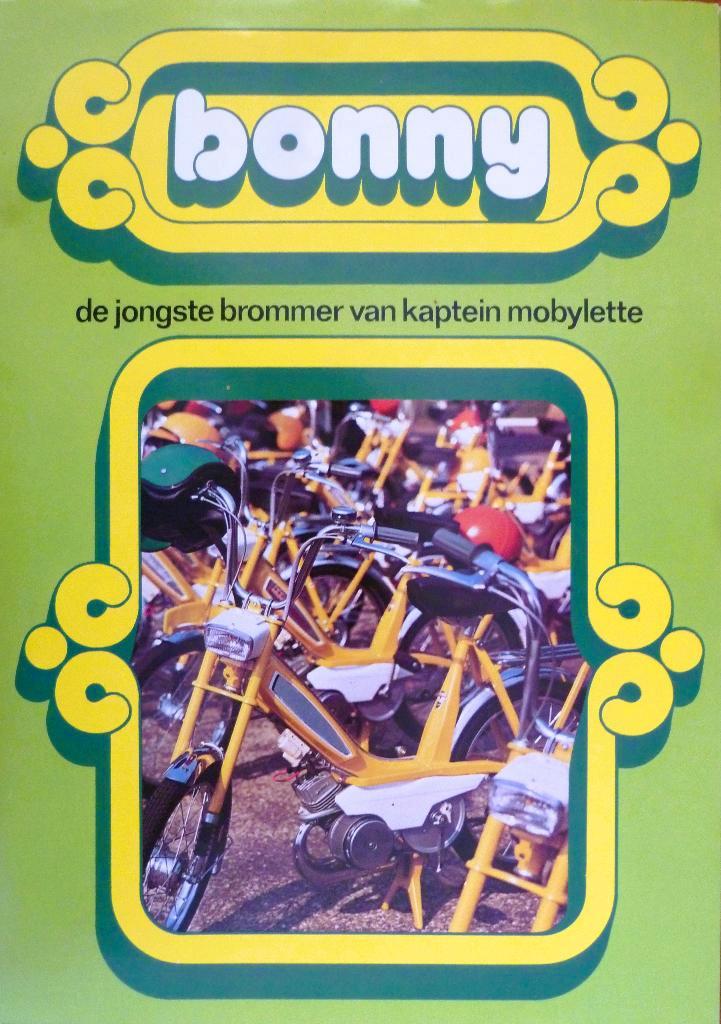 Folder KAPTEIN Mobylette Bonny verovert Nederland 1977, Fietsen en Brommers, Handleidingen en Instructieboekjes, Nieuw, Ophalen of Verzenden