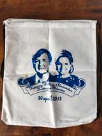 Rugtasje Willem Alexander en Maxima en theelepel Amalia, Ophalen of Verzenden, Nieuw, Nederland, Overige typen