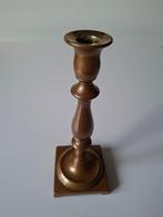 Decoratieve zware antieke bronzen kandelaar, Ophalen, Koper of Brons