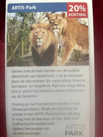 Artis-Park Dierentuin Voordeelbon beschikbaar voor biedingen