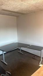 IKEA GALANT/ BEKANT hoekbureau 160 x 200 ZWART, Huis en Inrichting, Bureaus, In hoogte verstelbaar, Gebruikt, Ophalen, Bureau