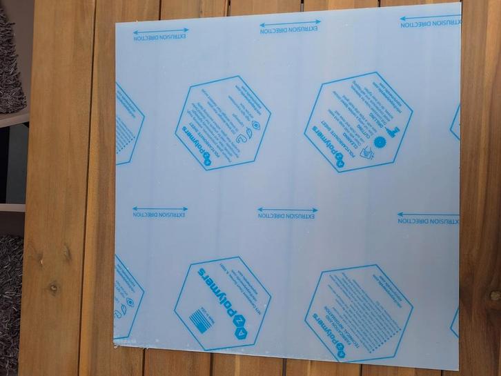 Plexiglas 60x60x3 helder, Huis en Inrichting, Woonaccessoires | Memoborden, Nieuw, Overige typen, Ophalen of Verzenden