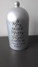 Kerst stolp Merry & Bright, Diversen, Kerst, Ophalen of Verzenden, Gebruikt