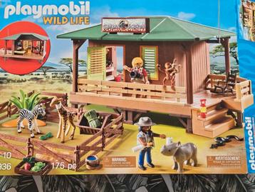 Wild life Playmobil set met extra jeep en aanhanger 