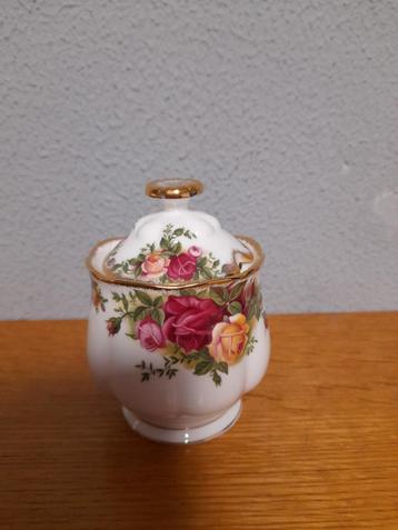 Adv 104 royal albert old country rose jam potje beschikbaar voor biedingen