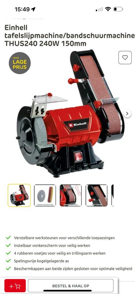 Bandschuurmachine. Einhall 240. Nieuw, Doe-het-zelf en Verbouw, Gereedschap | Handgereedschap, Nieuw, Ophalen of Verzenden