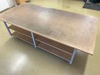 Werktafel in hoogte verstelbaar 3-laags inpaktafel 310x150cm, Ophalen, In hoogte verstelbaar, Gebruikt, Bureau
