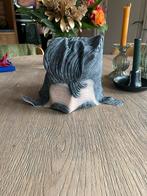 Pruik grijs haar met wenkbrauwen, Ophalen of Verzenden, Zo goed als nieuw, Overige maten, Carnaval