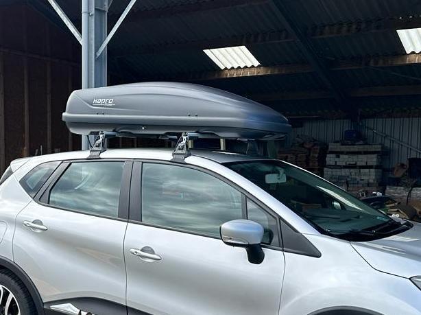 Dakkoffer Hapro Traxer 5.6 antraciet., Auto diversen, Dakkoffers, Zo goed als nieuw, Ophalen