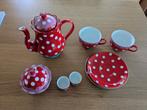 Oilily theeservies met theepot, kopjes, eierdopjes en meer, Ophalen, Gebruikt, Overige stijlen, Aardewerk