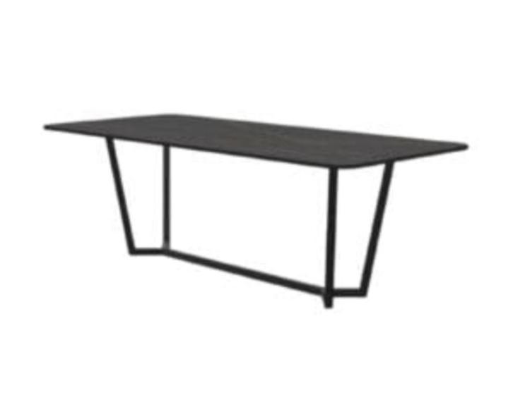 Rechthoek radius keramieken tafel Lissabon staal 2200x1000, Huis en Inrichting, Tafels | Eettafels, 50 tot 100 cm, 200 cm of meer