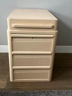 Vintage houten ladekast met zwaluwstaart verbindingen ., Huis en Inrichting, Kasten | Ladekasten, Ophalen, Gebruikt, 1 of 2 laden