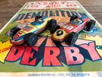 VINTAGE AFFICHE international Demolition Derby USA, Verzamelen, Ophalen, Gebruikt, Reclamebord