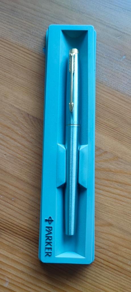 Parker 75 Flighter Vulpen (USA): 14K, Verzamelen, Pennenverzamelingen, Zo goed als nieuw, Vulpen, Parker, Ophalen of Verzenden
