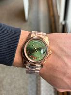 Rolex Daydate Rosé Gold Green Dial 40mm, Sieraden, Tassen en Uiterlijk, Horloges | Heren, Rolex, Polshorloge, Nieuw, Ophalen of Verzenden