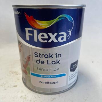 Flexa Strak in de Lak Verf Pareltaupe Taupe Zijdeglans 750ml beschikbaar voor biedingen
