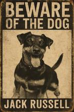 Wandbord Beware Of The Dog “Jack Russell”, Ophalen of Verzenden, Nieuw