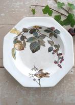 Antiek Engels bord Wedgwood ” Vogel & bramentak”, Antiek en Kunst, Antiek | Servies los, Ophalen of Verzenden