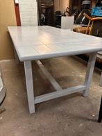 Eettafel/tuintafel met 2 bankjes - 200x90x75H, 1025xe, Ophalen of Verzenden, Zo goed als nieuw, Re