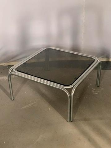 Vintage design salontafel Spectrum rookglas beschikbaar voor biedingen