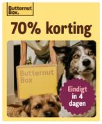 70 en 30 procent korting Butternutbox, Dieren en Toebehoren, Dierenvoeding, Ophalen of Verzenden, Hond