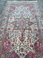 Handgeknoopt wollen tapijt met bloemmotief, Gebruikt, 100 tot 150 cm, Vintage, 200 cm of meer