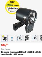 Herrmans koplamp H-black MR8 nieuw, Fietsen en Brommers, Fietsaccessoires | Fietsverlichting, Ophalen, Zo goed als nieuw, Voorlicht