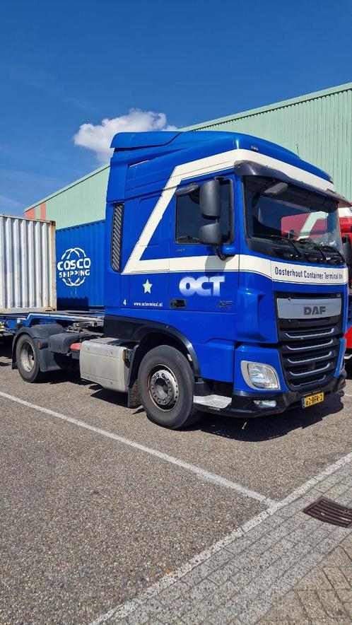 DAF XF 410 FT – 2015 – 812.648 km – APK 03/2026, Auto's, Vrachtwagens, Bedrijf, DAF, Diesel, Euro 6, Automaat, Blauw, Ophalen