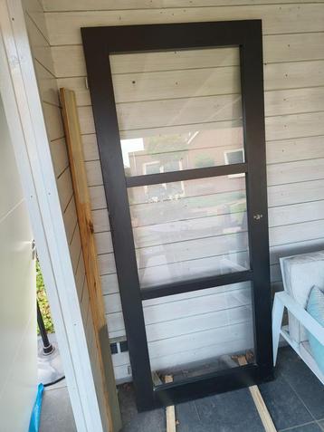 Industriële binnendeur opdek incl. blankglas links beschikbaar voor biedingen