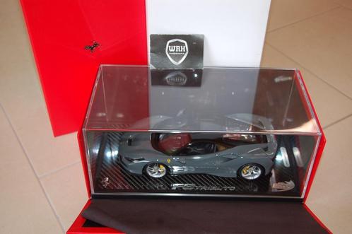FERRARI F8 TRIBUTO grigio medio BBR ltd 1 !! 01/01 UNIEK WRH, Hobby en Vrije tijd, Modelauto's | 1:18, Zo goed als nieuw, Auto
