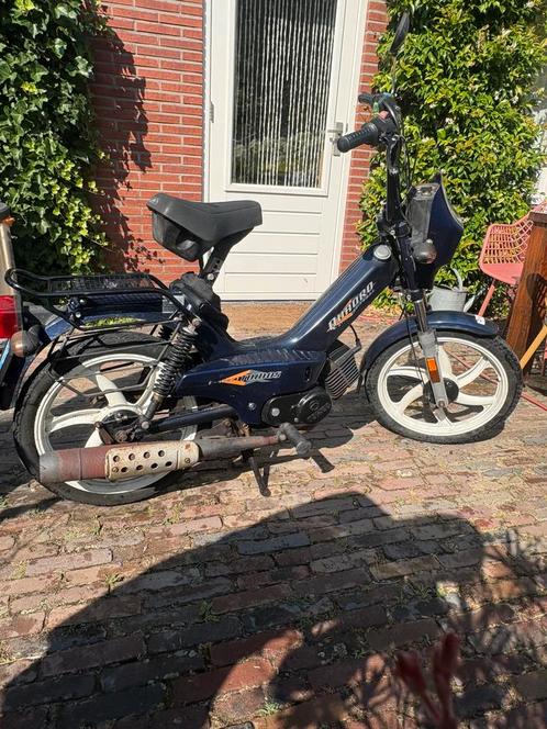 Tomos quadro A35 e-start blauw kenteken te koop., Fietsen en Brommers, Brommers | Tomos, Zo goed als nieuw, Quadro, Ophalen