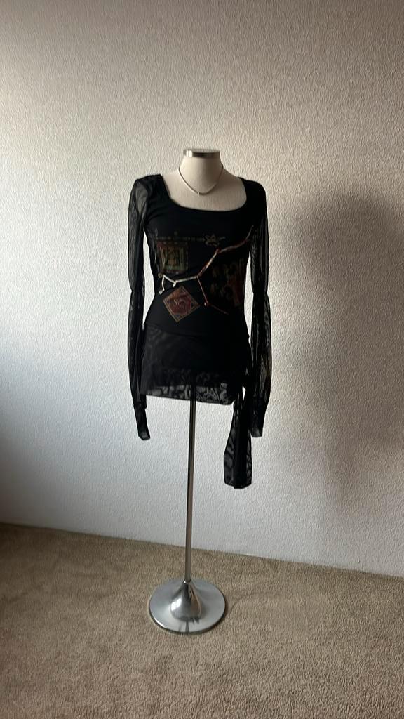 Zgan top Save the Queen maat M, Kleding | Dames, Tops, Zo goed als nieuw, Maat 38/40 (M), Ophalen of Verzenden