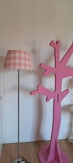 Kapstok met bijpassende lampen roze wit, Wandkapstok, Gebruikt, Ophalen of Verzenden, Minder dan 100 cm