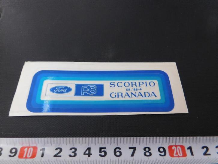 sticker FORD Scorpio 05/85 Granada, Verzamelen, Stickers, Zo goed als nieuw, Ophalen