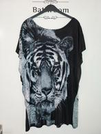 Zwart grijze tijger top tuniek shirt one size 42 44, Kleding | Dames, Blouses en Tunieken, Ophalen of Verzenden, Zo goed als nieuw