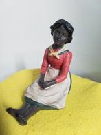 11766) mooi slaven beeldje  jong meisje, Gebruikt, Ophalen of Verzenden