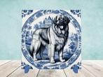 Leonberger Delfts Blauwe tegel incl houder, Ophalen of Verzenden, Nieuw