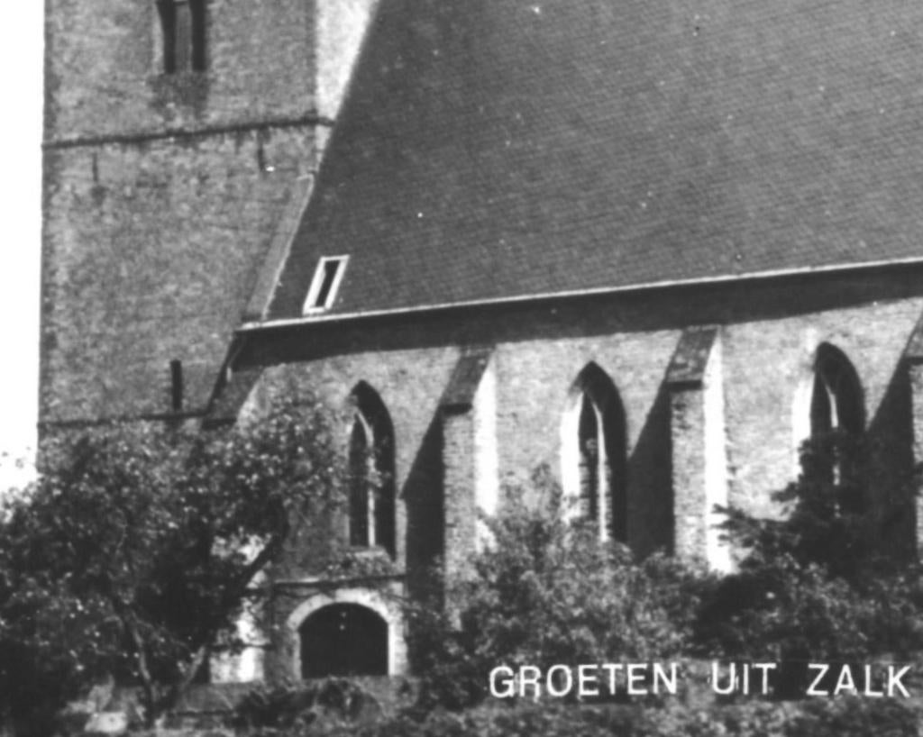 966098 Zalk Ov 1966 N Herv Kerk Gelopen met postzegel, Verzamelen, Ansichtkaarten | Nederland, Ophalen of Verzenden, 1960 tot 1980