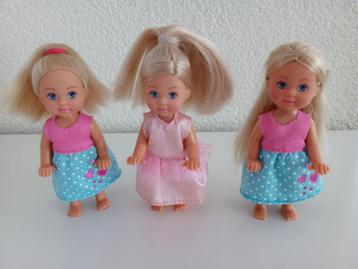 3 EVI LOVE Poppetjes van Simba Toys beschikbaar voor biedingen