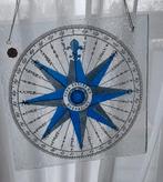 glas plaquette royal leerdam.windroos, glasschilderij., Antiek en Kunst, Ophalen