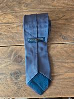 Blauwe Hartwood stropdas 100% zijde, Blauw, Hartwood, Ophalen of Verzenden, Zo goed als nieuw