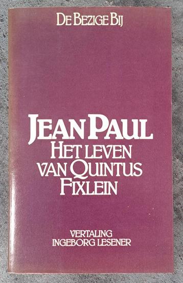 Jean Paul - Het leven van Quintus Fixlein. Roman.  beschikbaar voor biedingen
