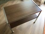 Vintage bijzettafel op wielen, 50 tot 100 cm, Zo goed als nieuw, Minder dan 50 cm, Metaal