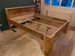 Steigerhouten bed 160x200 - Gebruikt, goede staat, Ophalen, Gebruikt, Bruin, Steigerhout