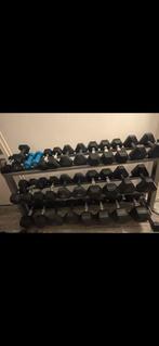 TE KOOP hexagon dumbbells sets, Ophalen, Zo goed als nieuw, Dumbbell