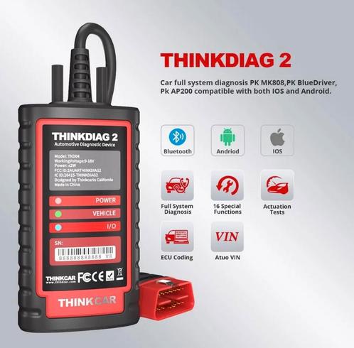 Thinkcar thinkdiag 2 diagnose service onderhoud reset tool, Auto diversen, Onderhoudsmiddelen, Ophalen of Verzenden